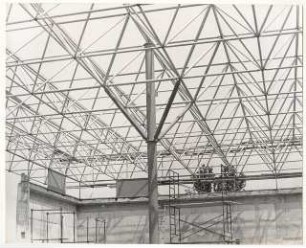 USA Pavillon, Zagreb: Dachkonstuktion im Bau