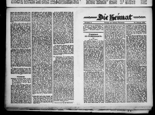 Die Heimat. 1926-1929