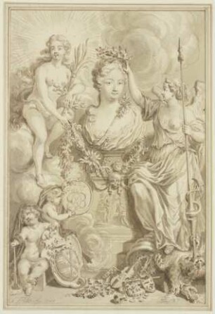 Allegorisches Bildnis der Dorothea Emerentia von Canitz, geborene von Arnim