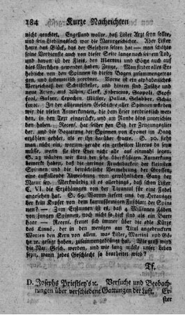 Versuche und Beobachtungen über verschiedene Gattungen der Luft. T.1.