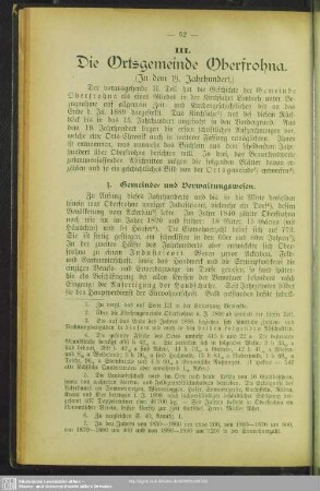 III. Die Ortsgemeinde Oberfrohna