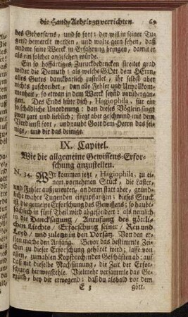 IX. Capitel. Wie die allgemeine Gewissens-Erforschung anzustellen