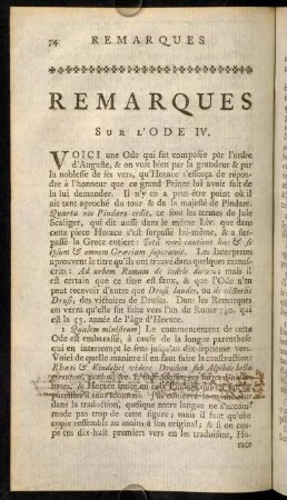 74-97, Remarques sur l'ODE IV.
