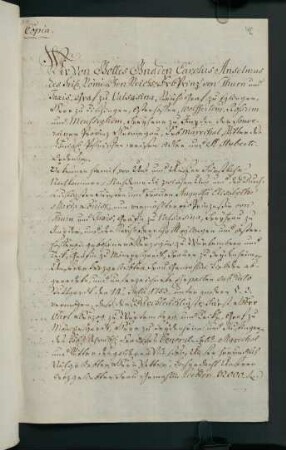 46r-47v, Carl Anselm, Erbprinz von Thurn und Taxis... (1754)