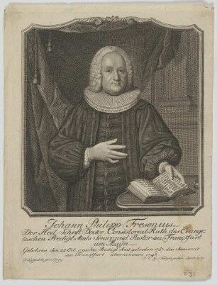 Bildnis des Johann Philipp Fresenius
