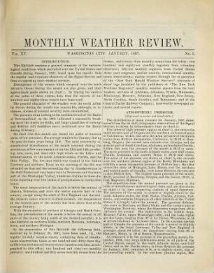 Monthly weather review. 15, 1 - 6. 1887