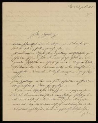 45: Brief von Fritz André an Gottlieb Planck, Marburg, 17.10.1905