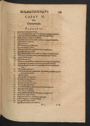 Caput VI. De contumacia.