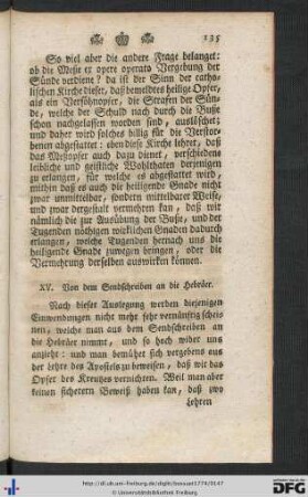 XV - XVI.