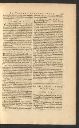 In Librum De Habitu Muliebri