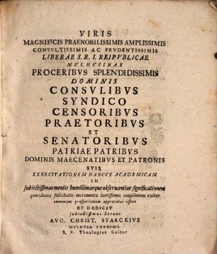 Dissertatio theologica De svpremis iustitiae Divinae regvlis : libro: de religione essentiali opposita