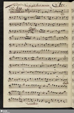 383. Aria: Non vo già che si suonino / Salieri, A.