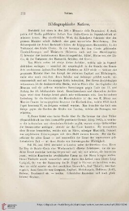 Bibliographische Notizen