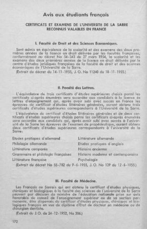 Avis aux étudiants français