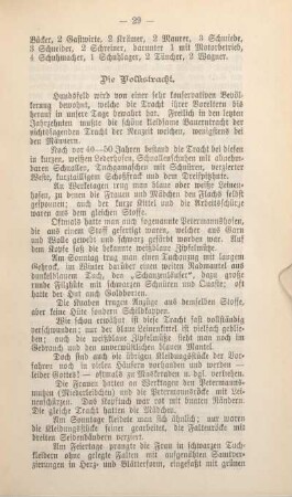 Die Volkstracht.