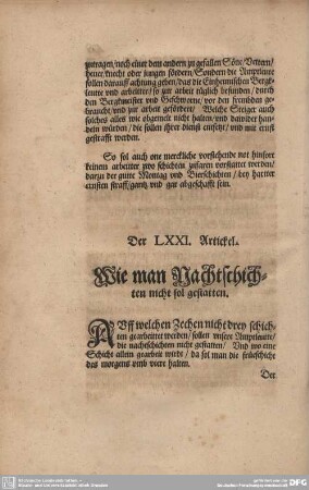 Der LXXI. Artickel. - Der LXXX. Artickel.