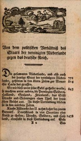 Carl Renatus Hausens, öffentlichen ordentlichen Lehrers der Geschichte auf der Universität Frankfurth, Bibliothekarius und verschiedener auswärtigen Akademien Mitglieds, Allerneueste Staatskunde von Holland d. i Erläuterung der Streitigkeiten zwischen Kayser Joseph dem Zweyten und dem Staate der vereinigten Niederlande : Nebst Uebersicht gegenwätiger Begebenheiten. 2