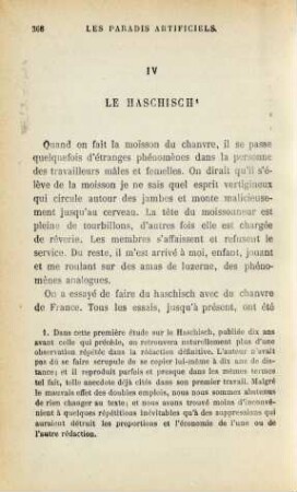 IV. Le haschisch