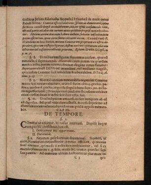 Cap. IX. De Tempore