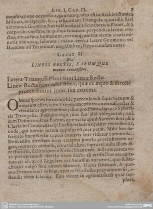 Caput II. Lineis Rectis, Earumque mutuis concursibus.