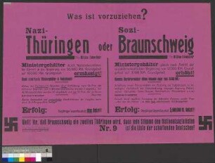 Wahlplakat der NSDAP zur Landtagswahl und Reichstagswahl am 14. September 1930