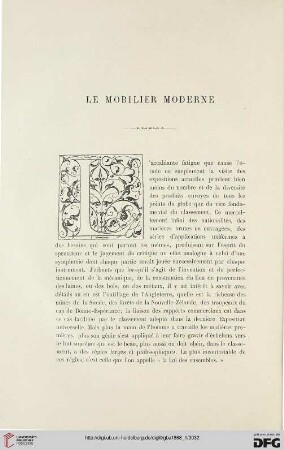 24: Le mobilier moderne