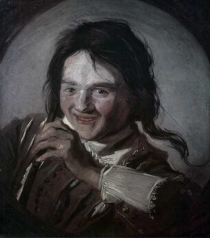 Lachender Knabe mit Flöte