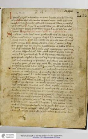 Komputistische Texte, meist Excerpte aus Beda: De temporum ratione