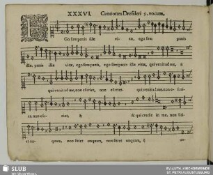 XXXVI. Ego sum panis ille vitae