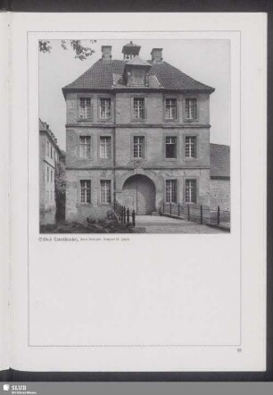 Schloß Tatenhausen, Kreis Bielefeld. Torhaus 18. Jahrh.