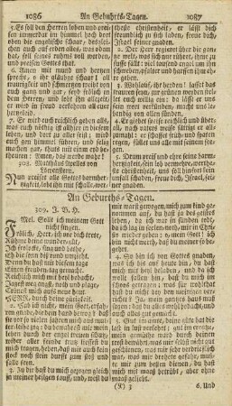 An Geburths-Tagen