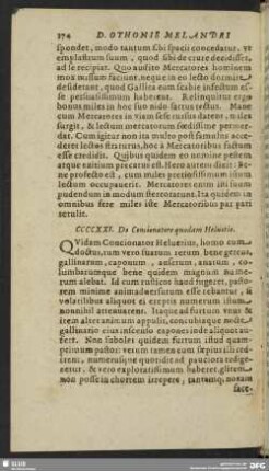 CCCCXXI. De Concionatore quodam Helvetio