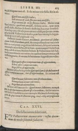 Cap. XXVI. De fallaciarum solutione.