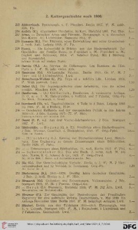 2. Kulturgeschichte nach 1800 (Nr.235-470)