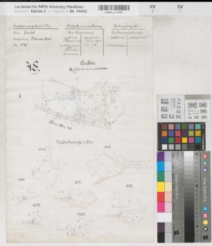 Dülmen (Dülmen), Zusammenlegeung Welte, Katasterauszug Flur 48