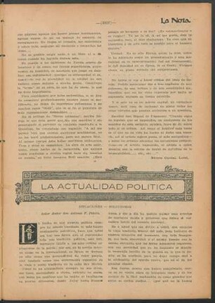 La actualidad política : Situaciones - soluciones