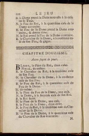 Chapitre Douzieme