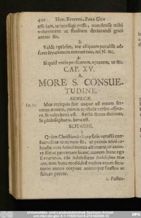 Cap. XV. A. More S. Consuetudine.