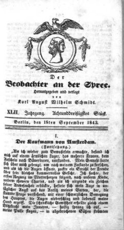 38. Stueck, 18. September 1843