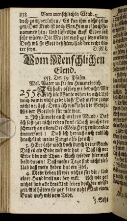 Vom Menschlichen Elend.