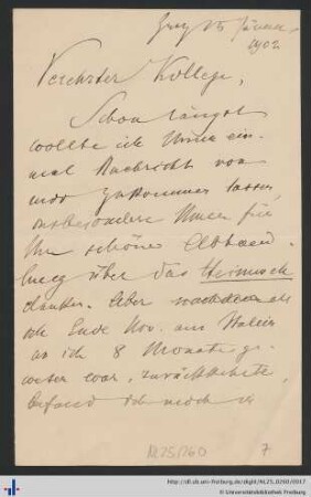 Brief, 15.01.1902