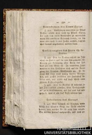 Bemerkungen der Commissarien.