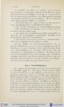 Kap. I. Versuchsbedingungen