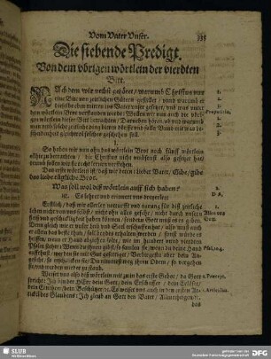 Die siebende Predigt. Von dem ubrigen wörtlein der vierdten Bitt
