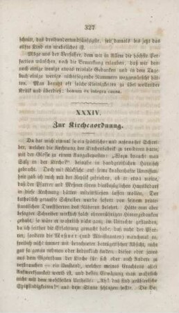 327-334 Zur Kirchenordnung