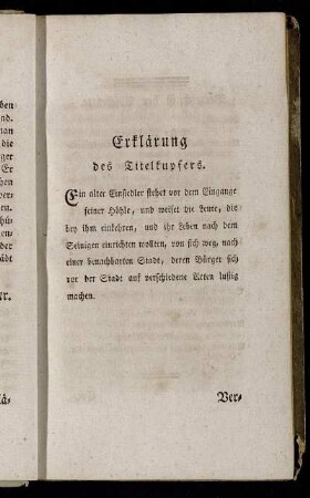 Erklärung des Titelkupfers.