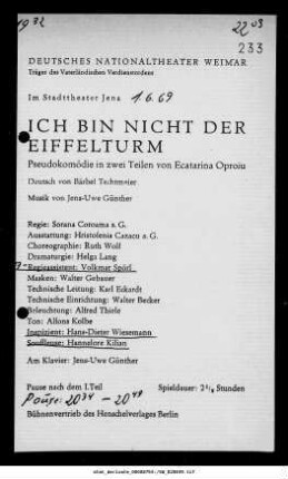 Ich bin nicht der Eiffelturm