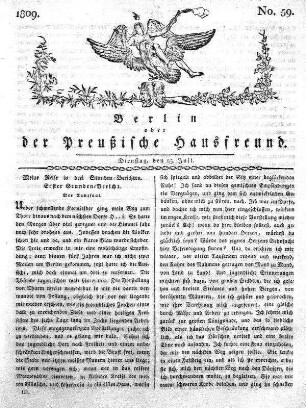 No. 59., 25. Juli 1809