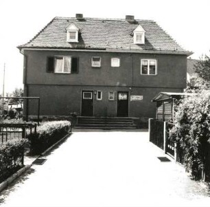 Dresden-Hellerau, Am Schützenfelde 56/57. Wohnhäuser (um 1910, K. Frick)