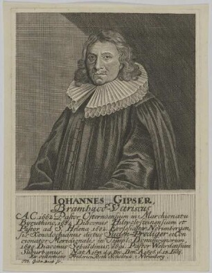 Bildnis des Iohannes Gipser
